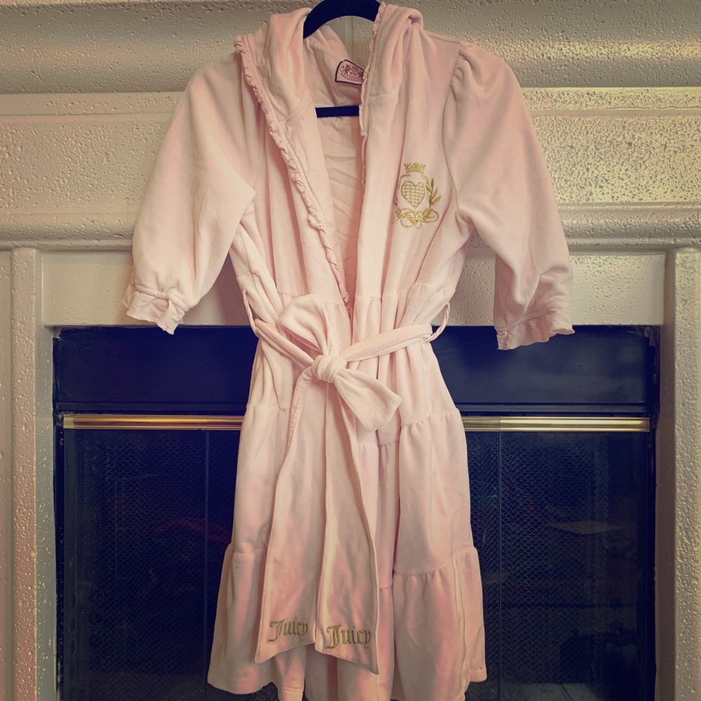 Vintage Juicy Coutoure Scripted Velour Robe